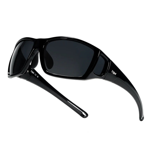 TIJN Polarized Wraparound Sunglasses for Men & Women-Uv400 TR90 with Floating Strap for Skiing Snowboarding Winter Outdoors