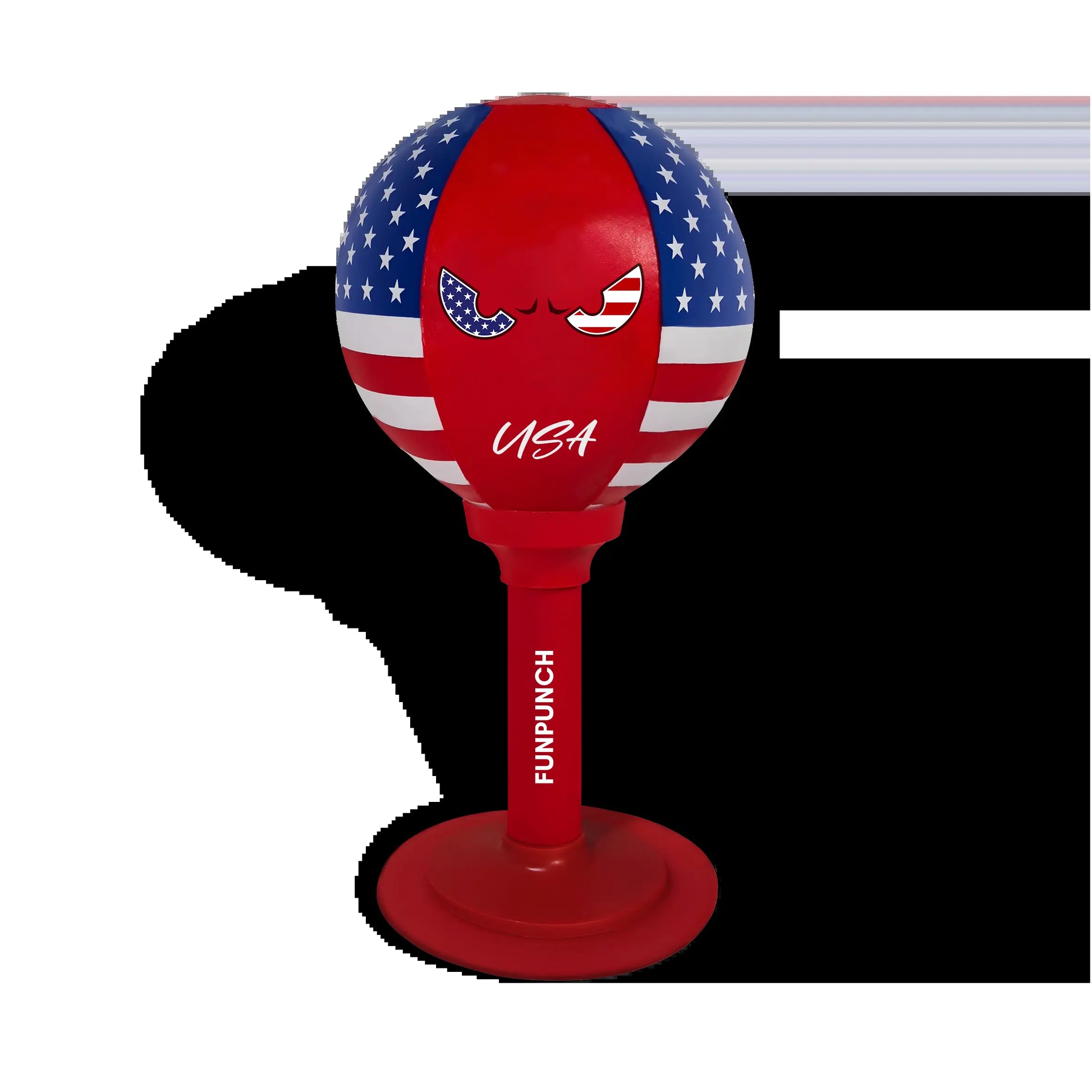 FUNPUNCH Pedestal Punching Bag with Stand - Polyurethane Boxing Equipment for Boxing Enthusiasts, Martial Arts Training, Stress Relief Tool (Includes Pump), Standing Punching Bag, Punch Workout Gear