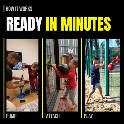 FUNPUNCH Pedestal Punching Bag with Stand - Polyurethane Boxing Equipment for Boxing Enthusiasts, Martial Arts Training, Stress Relief Tool (Includes Pump), Standing Punching Bag, Punch Workout Gear